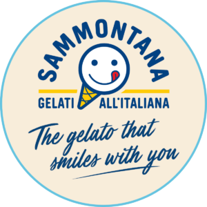 Sammontana Gelato logo with tagline